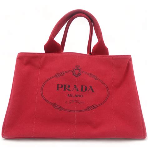 prada tote logo denim bleu rosso|Prada suede tote.